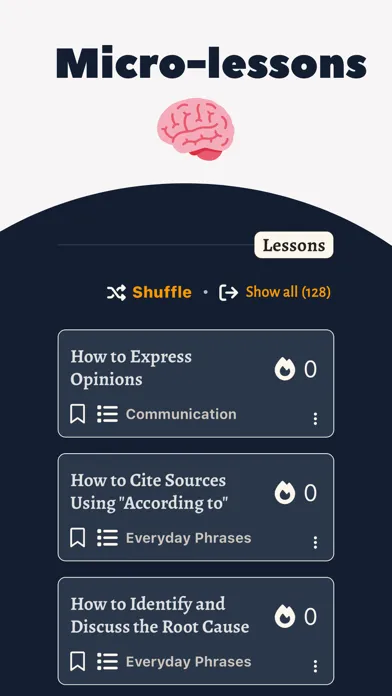 Capturas de pantalla de Grammar flashcards - Metkagram